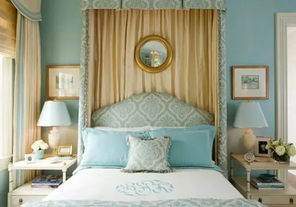 Decorare baldachin doar in zona pernelor