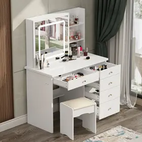 Măsuță de toaletă elegantă cu oglindă pentru dormitor în Chișinău
